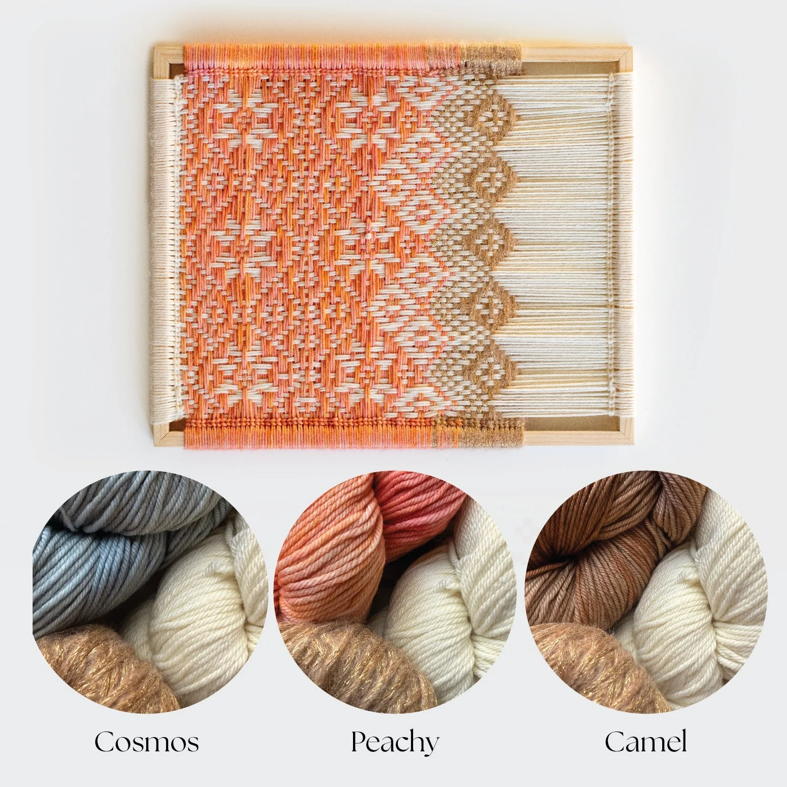 Blossom: Weave by Number. Frame Weaving Kit. Supplies +